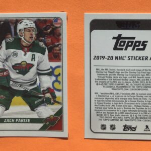 2019 TOPPS #244- Zach Parise IN ALBUM Exclusive