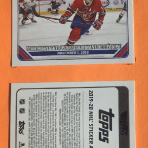 2019 TOPPS #257- Brendan Gallagher