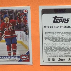 2019 TOPPS #263- Brendan Gallagher