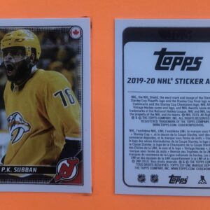 2019 TOPPS #295- P.K. Subban