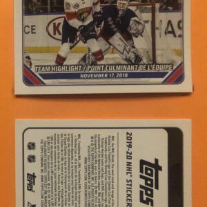 2019 TOPPS #325- Henrik Lundqvist