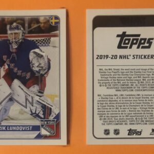 2019 TOPPS #340- Henrik Lundqvist DP