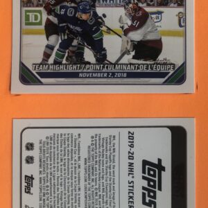 2019 TOPPS #461- Elias Pettersson