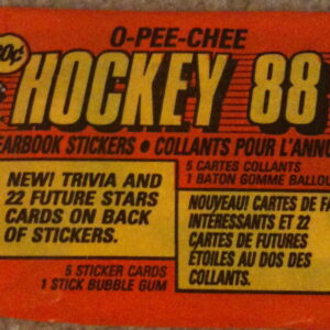 1988 O-Pee-Chee Unopened (with 5 stickers inside) NHL sticker pack