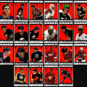 1988 Sticker Card Backs O-Pee-Chee NHL Hockey Set of 22