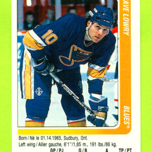 1991 PANINI #32-Dave Lowry