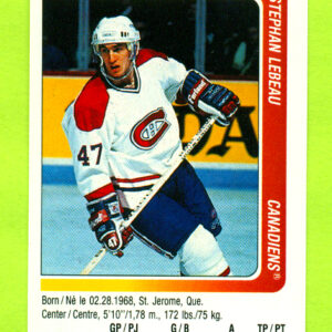 1991 PANINI #191-Stephan Lebeau