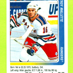 1991 PANINI #295-Troy Mallette