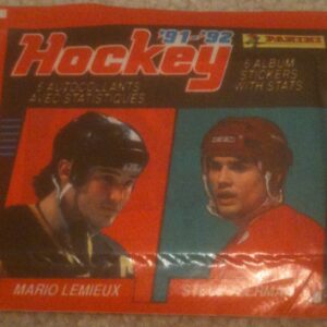 1991 Panini Unopened (with 6 stickers inside) NHL Yzerman sticker pack