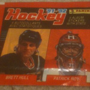 1991 Panini EMPTY (No stickers inside) NHL Roy sticker pack