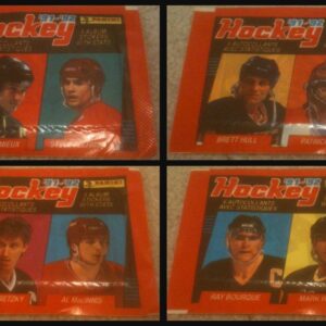 1991 Panini lot of 4 EMPTY (No stickers inside) NHL sticker packs