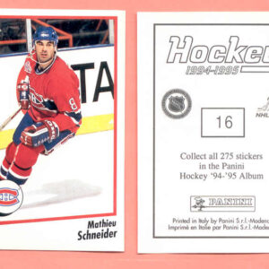 1994 PANINI #16-Mathieu Schneider