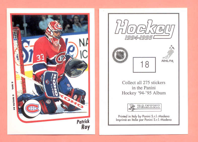 1994 PANINI #18-Patrick Roy