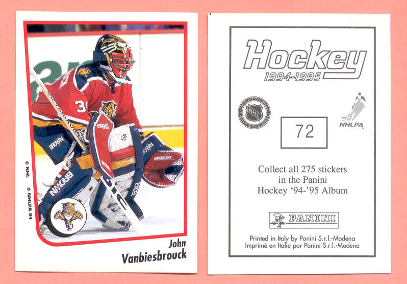 1994 PANINI #72-John Vanbiesbrouck