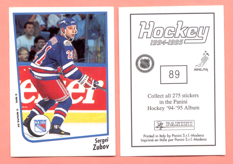 1994 PANINI #89-Sergei Zubov