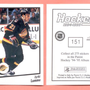 1994 PANINI #151-Jyrki Lumme