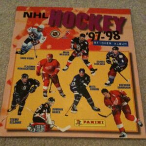 1997 Panini NHL Hockey Sticker Album Mark Messier Cover