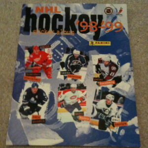 1998 Panini NHL Hockey Sticker Album Peter Forsberg Cover