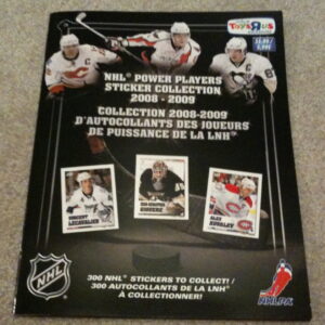 2008 Power Play Toys R Us Exclusive NHL Sticker Album Sidney Crosby Cover