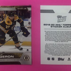 2019 Topps NOW Week 13- #109- Patrice Bergeron 2 (1 of 718)