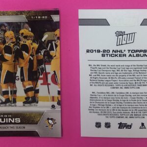 2019 Topps NOW Week 16- #139- Penguins Team (1 of 746)