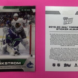2019 Topps NOW Week 20- #172- Jacob Markstrom (1 of 666)