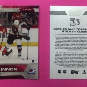 2019 Topps NOW Week 22- #196- Nathan MacKinnon 2 (1 of 604)