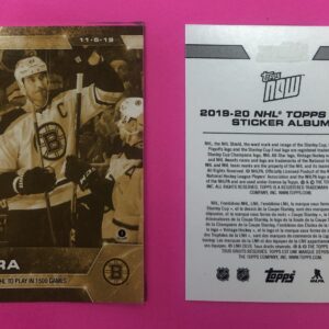 2019 Topps NOW Week 5- GOLD CHASE #41G- Zdeno Chara (1 of 72)