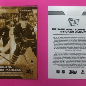2019 Topps NOW Week 11- GOLD CHASE #94G- Joe Thornton/ Patrick Marleau (1 of 74)