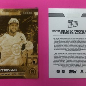 2019 Topps NOW Week 17- GOLD CHASE #153G- David Pastrnak (1 of 75)