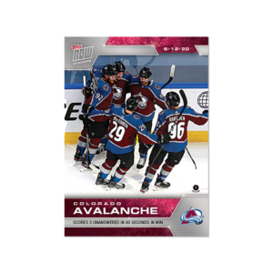 2020 PLAYOFFS TOPPS NOW 8 #SCP-43- Colorado Avalanche (1 of 182)
