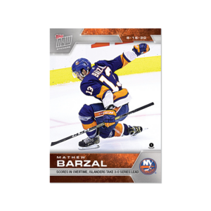 2020 PLAYOFFS TOPPS NOW 10 #SCP-70- Mathew Barzal (1 of 154)