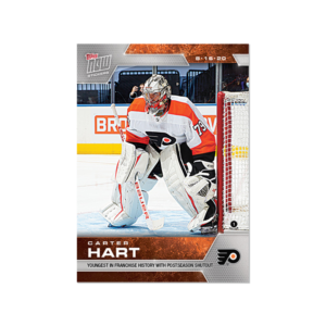 2020 PLAYOFFS TOPPS NOW 10 #SCP-71- Carter Hart (1 of 154)