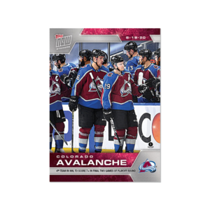 2020 PLAYOFFS TOPPS NOW 13 #SCP-83- Colorado Avalanche 3 (1 of 152)