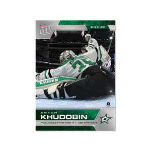 2020 PLAYOFFS TOPPS NOW 16 #SCP-99- Anton Khudobin (1 of 147)