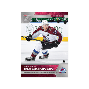 2020 PLAYOFFS TOPPS NOW 18 #SCP-109- Nathan MacKinnon 3 (1 of 163)
