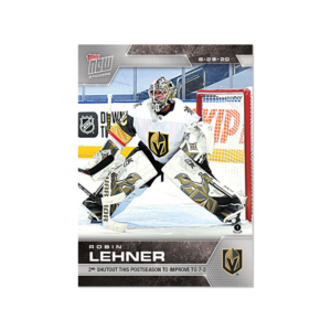 2020 PLAYOFFS TOPPS NOW 19 #SCP-114- Robin Lehner (1 of 150)
