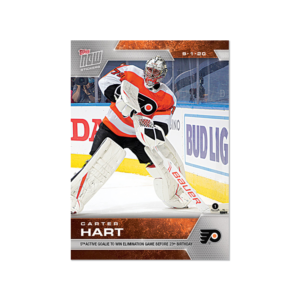 2020 PLAYOFFS TOPPS NOW 21 #SCP-134- Carter Hart 4 (1 of 180)