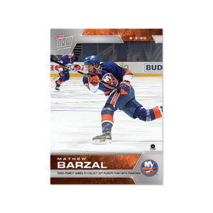 2020 PLAYOFFS TOPPS NOW 23 #SCP-144- Mathew Barzal 2 (1 of 138)