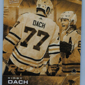 2020 PLAYOFFS TOPPS NOW Day 9 #SCP-56G Gold (back of pack proof) - Kirby Dach est (1 of 4)