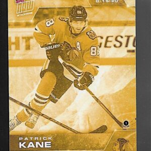 2020 PLAYOFFS TOPPS NOW Day 10 #SCP-63G Gold (picture proof) - Patrick Kane est (1 of 8)
