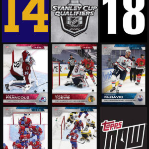 2020 PLAYOFFS TOPPS NOW (Francouz Top) Sticker Sealed Cellophane (No Gold) Package Day #4 SCP-14-18 (1 of 218)
