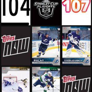 2020 PLAYOFFS TOPPS NOW (Palat Top) Sticker Sealed Cellophane (No Gold) Package Day #17 SCP-104-107 (1 of 159)