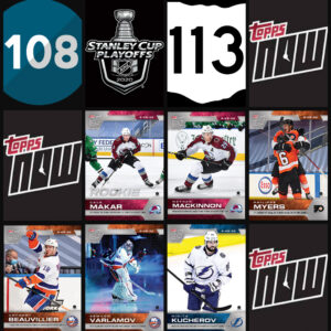 2020 PLAYOFFS TOPPS NOW (Makar Top) Sticker Sealed Cellophane (No Gold) Package Day #18 SCP-108-113 (1 of 163)