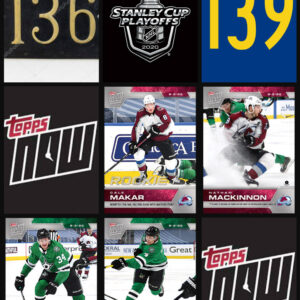 2020 PLAYOFFS TOPPS NOW (Makar Top) Sticker Sealed Cellophane (No Gold) Package Day #22 SCP-136-139 (1 of 169)