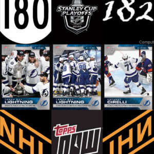 2020 PLAYOFFS TOPPS NOW (Lightning Top) Sticker Sealed Cellophane (No Gold) Package Day #31 SCP-180-182 (1 of 151)