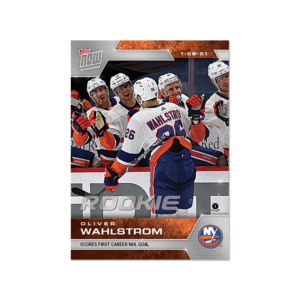 2020-21 TOPPS NOW  #21- Oliver Wahlstrom (1 of 606)