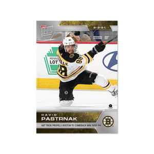2020-21 TOPPS NOW  #28- David Pastrnak (1 of 465)