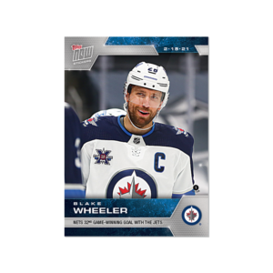 2020-21 TOPPS NOW  #44- Blake Wheeler  (1 of 491)