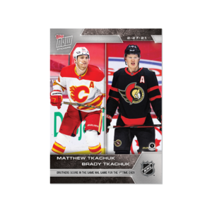2020-21 TOPPS NOW  #59- Matthew Tkachuk / Brady Tkachuk  (1 of 346)